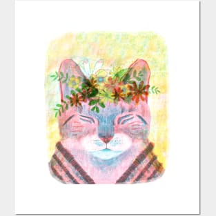 Cat Crown Posters and Art